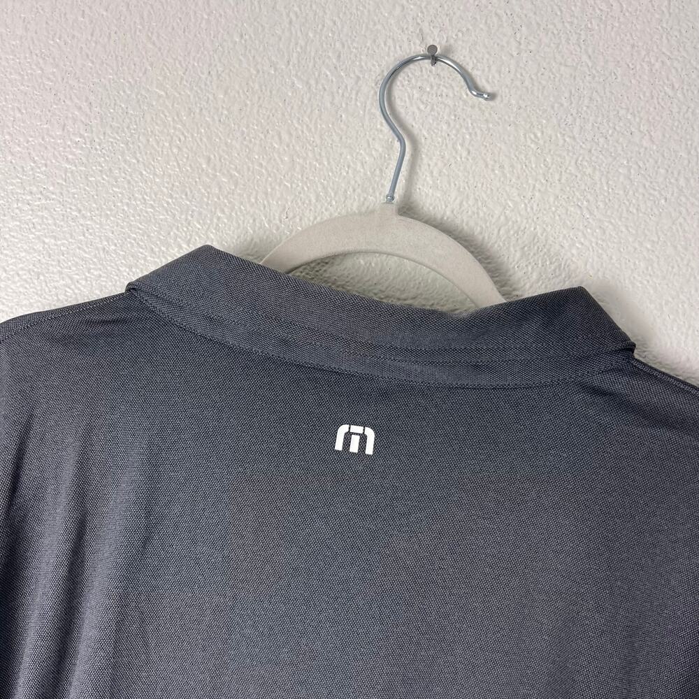 Travis Mathew Temptech Performance Polo Gray XXL NWT Golf Active Travel Shirt - Picture 3 of 7